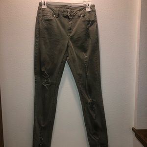 Charlotte Russe, army green, boyfriend jeans